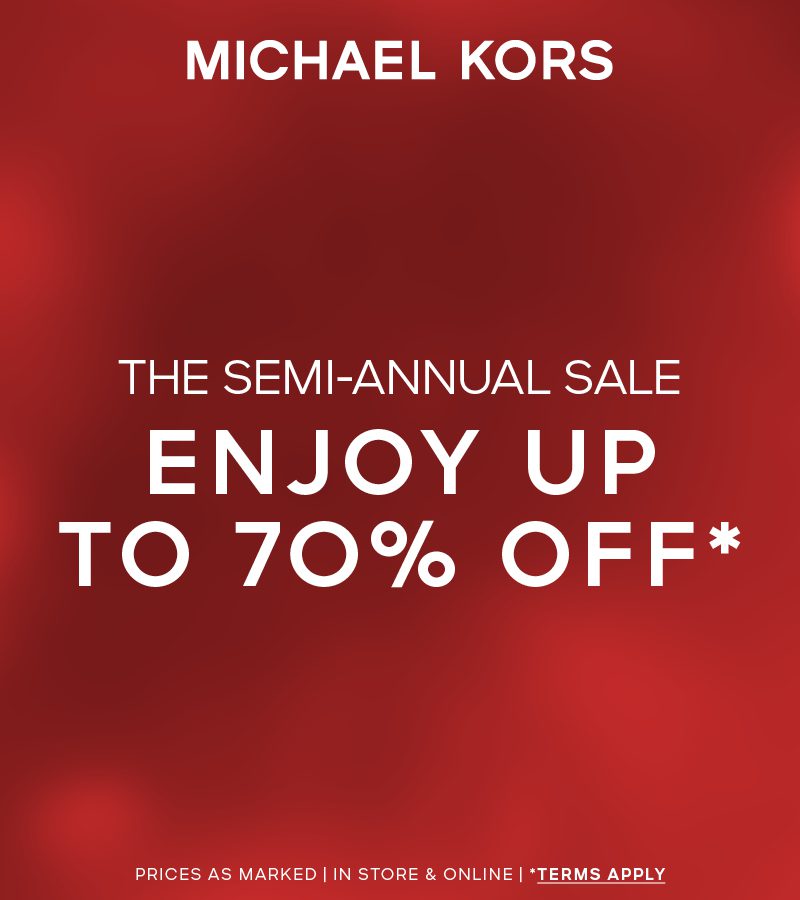 michael kors semi annual sale dates