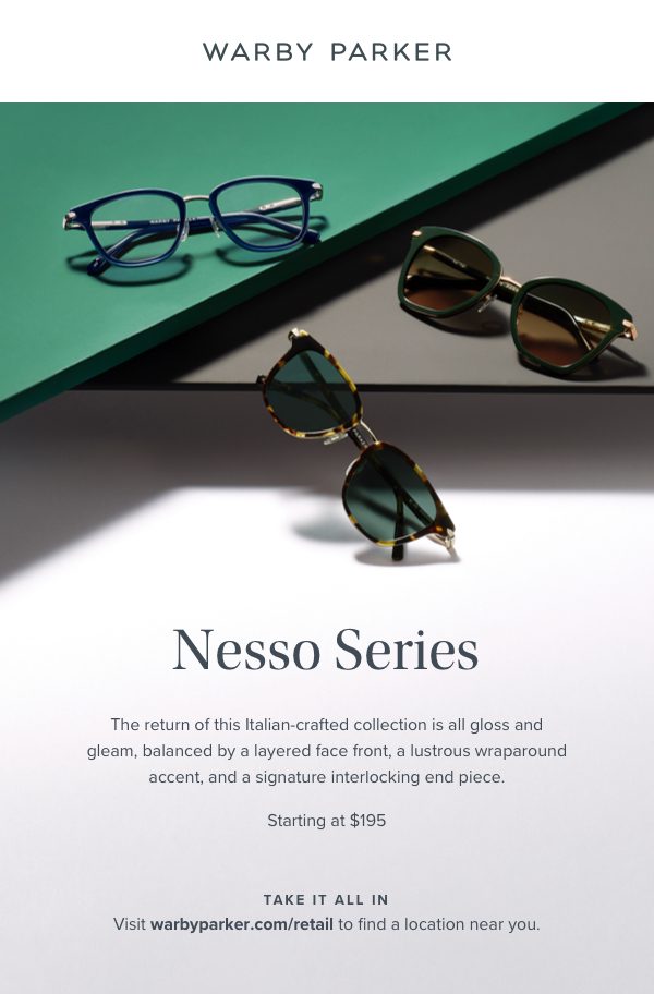 The Nesso Series Collection from Warby Parker